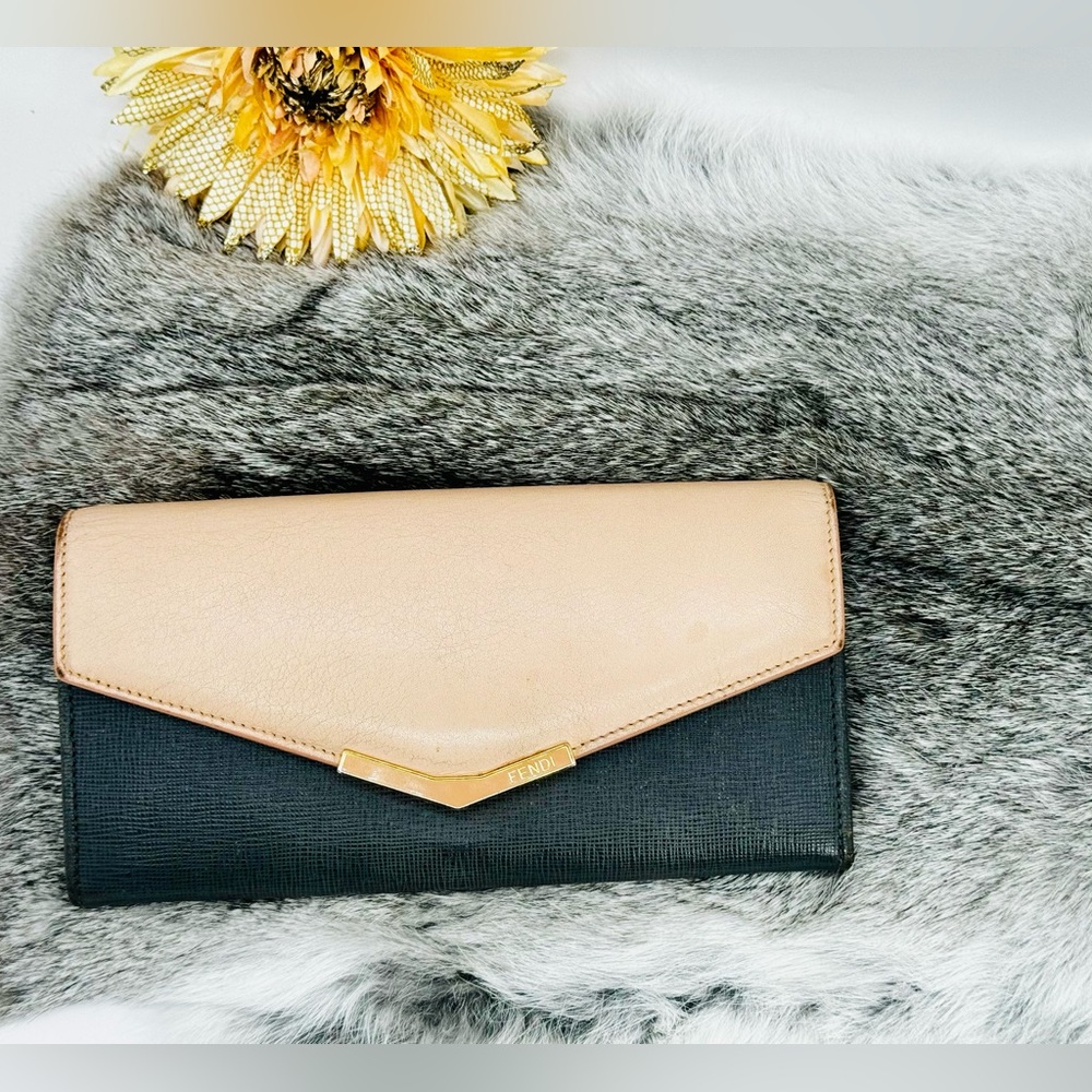 Fendi 2 Jours Leather Long Wallet